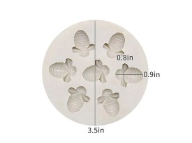 Molde silicona 7 abejitas